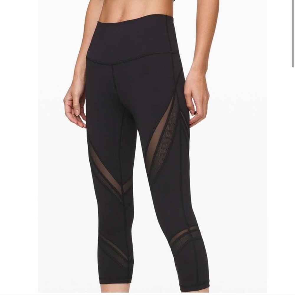 LULULEMON Wunder Under HR Crop 21" Mesh BRAND NEW